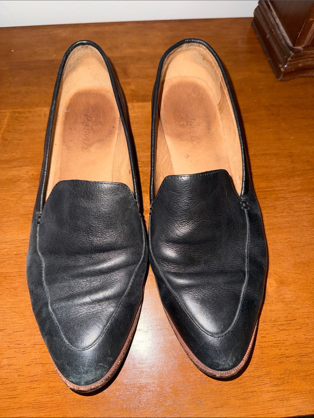 Madewell Black Leather Women's Slip-On Loafers